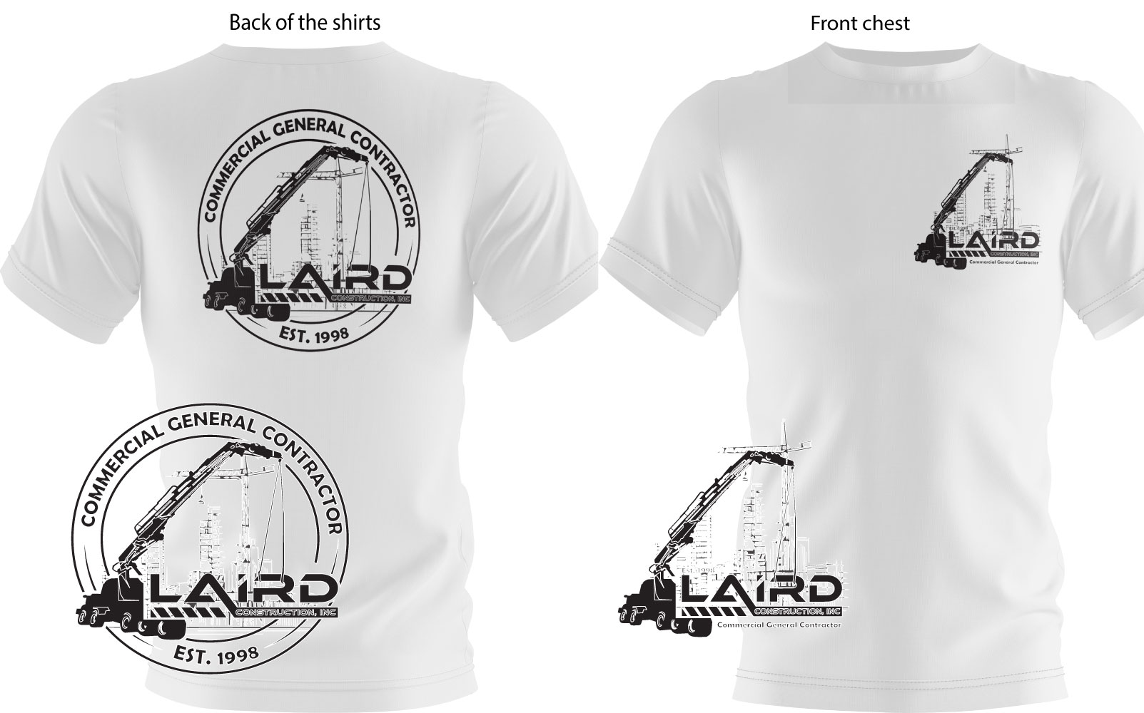 T-Shirt-Design von Zerodesign809 für Laird Construction,  Inc | Design #31357560