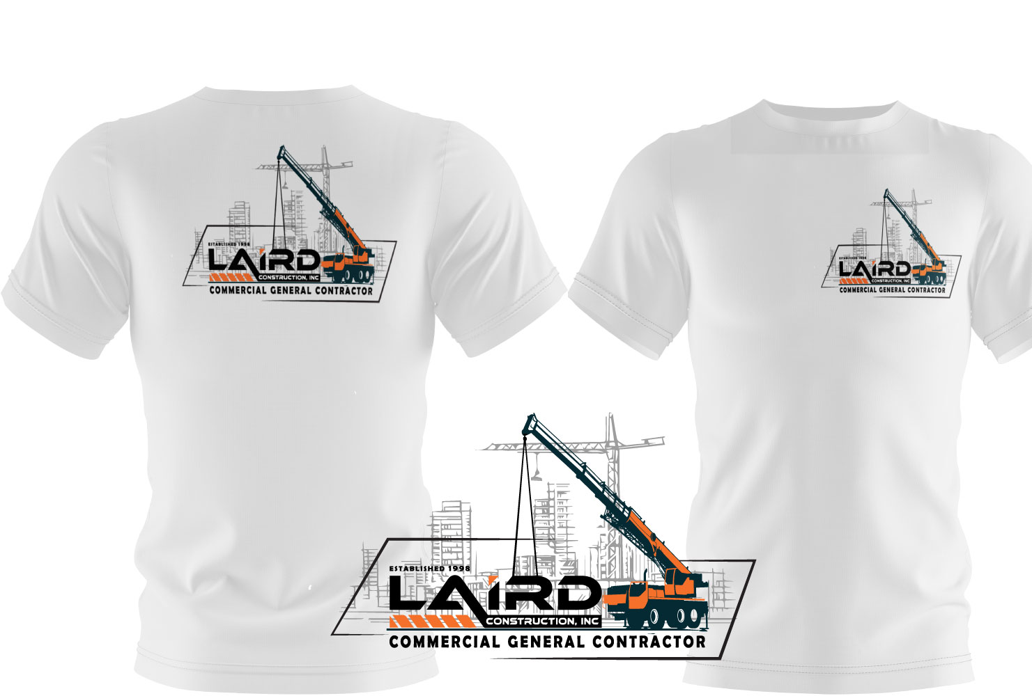 Diseño de Camiseta por Zerodesign809 para Laird Construction,  Inc | Diseño #31357573