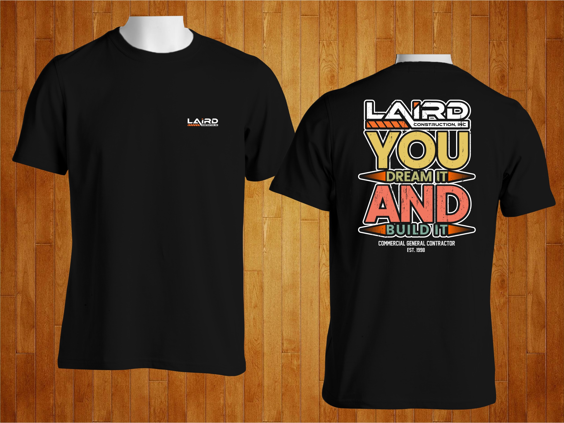 Diseño de Camiseta por MangkuJiwo para Laird Construction,  Inc | Diseño #31341276