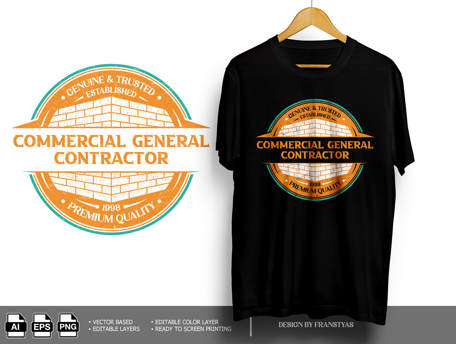 T-shirt Design by franstyas for Laird Construction,  Inc | Design #31340636