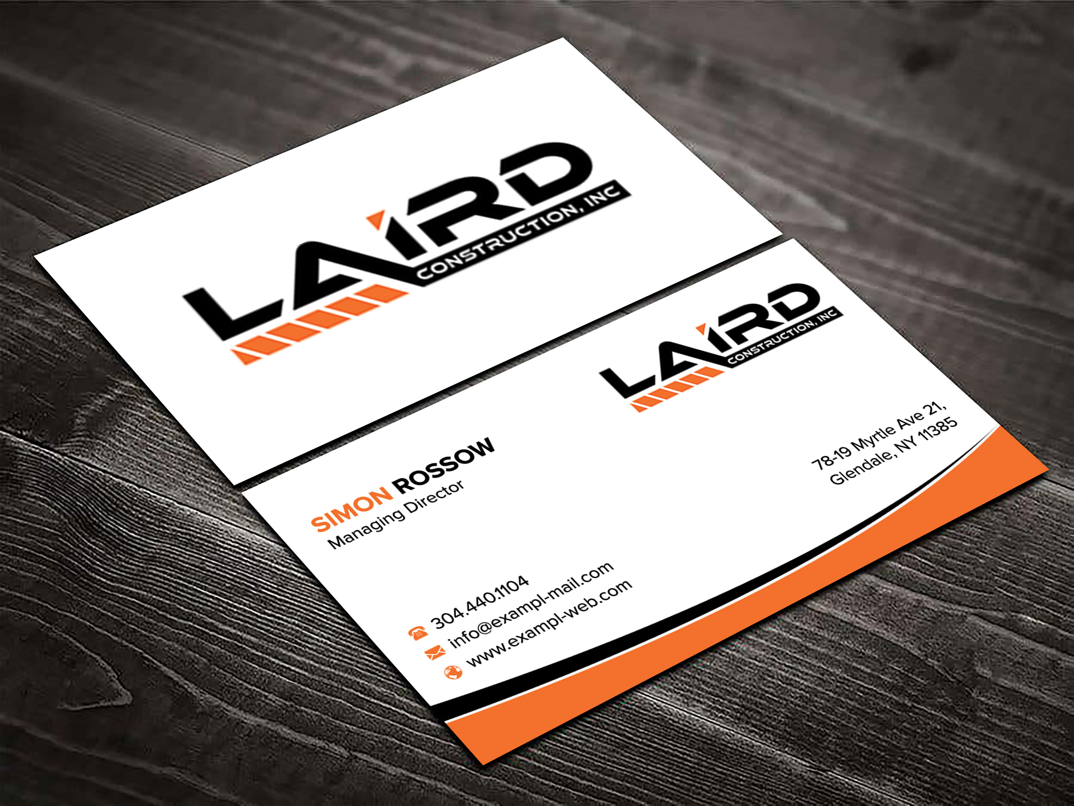 Business Card Design by sadikul islam for Laird Construction,  Inc | Design #31346457