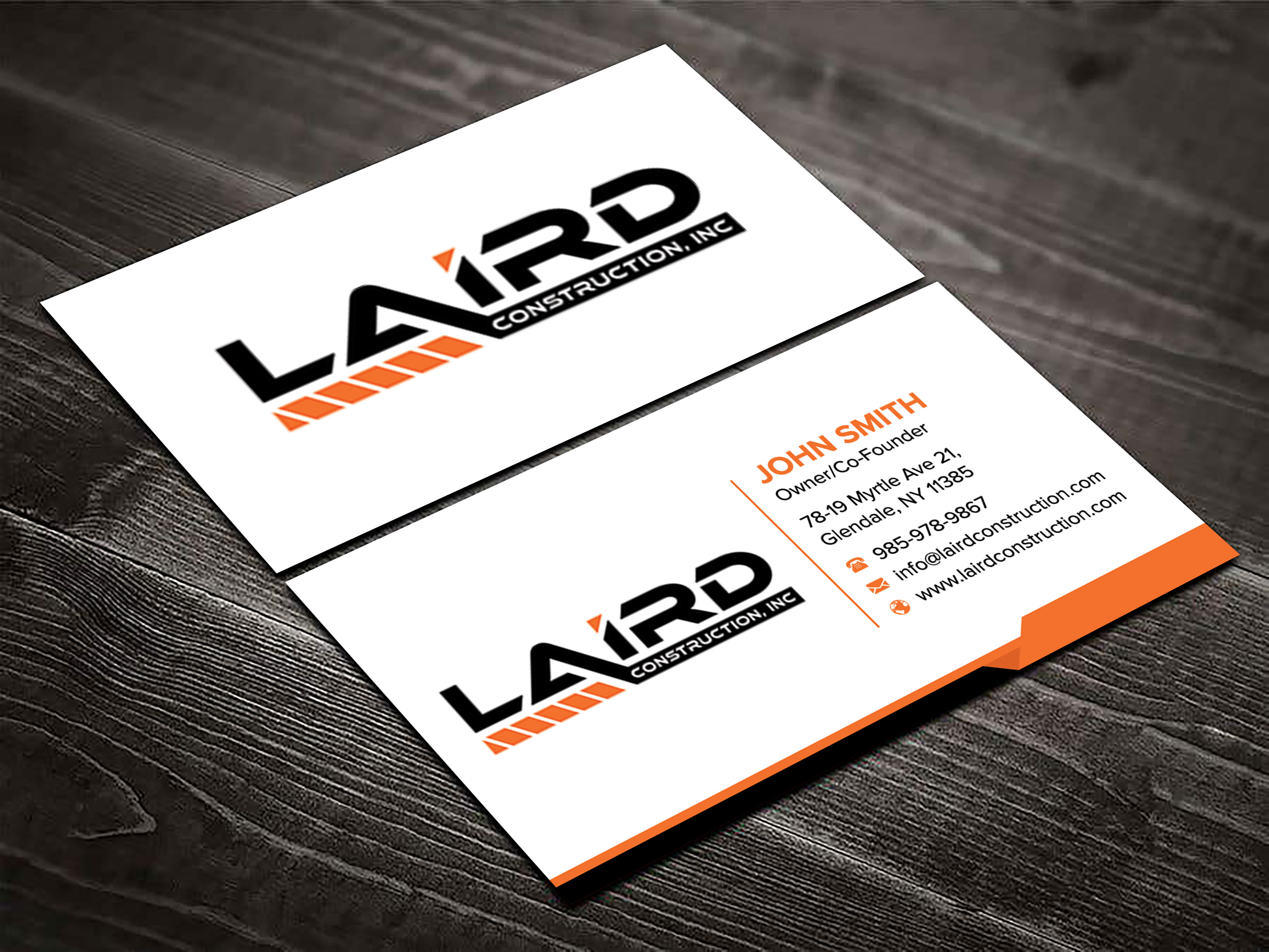 Business Card Design by sadikul islam for Laird Construction,  Inc | Design #31346459