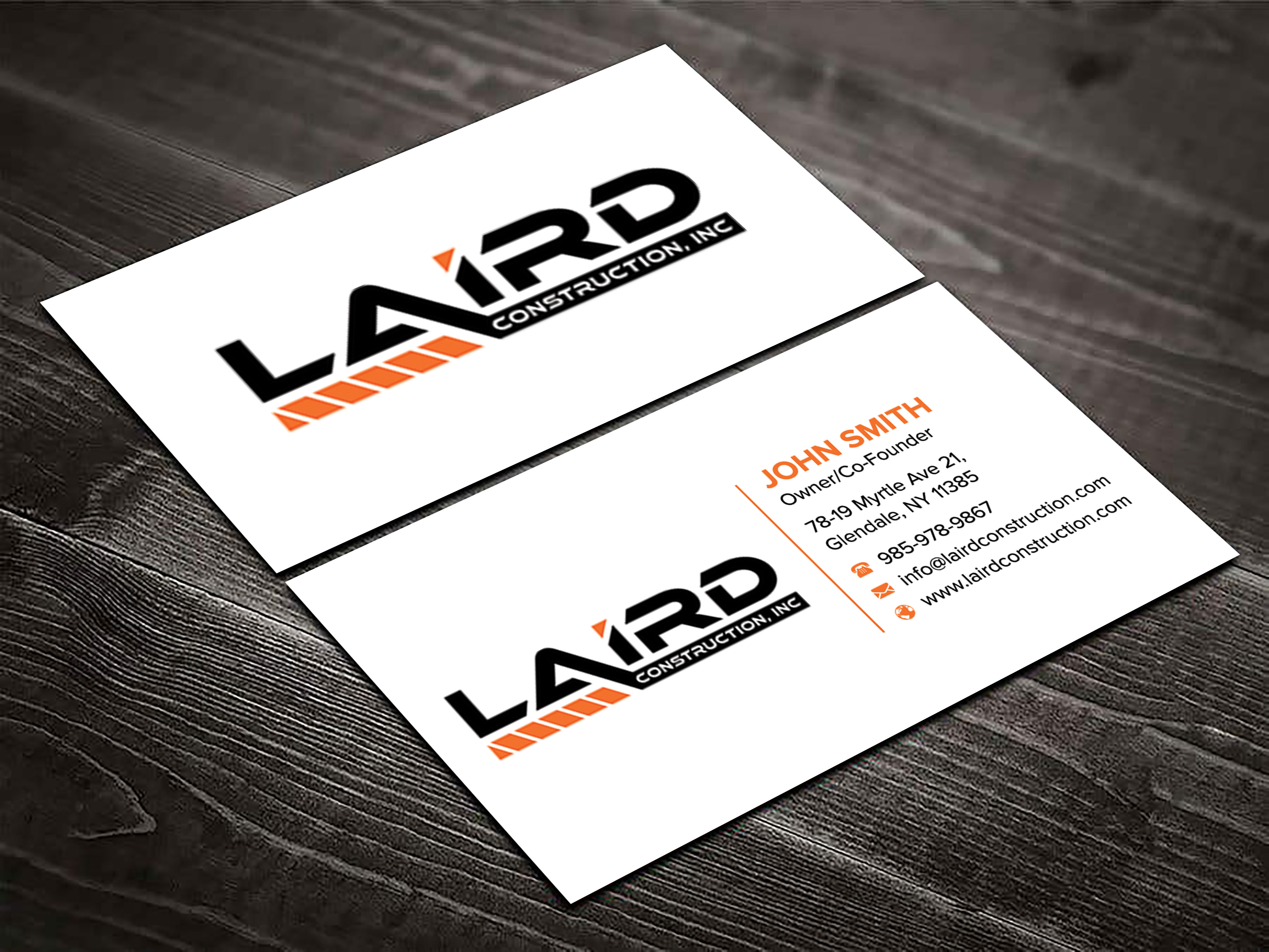 Business Card Design by sadikul islam for Laird Construction,  Inc | Design #31346460
