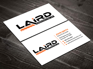 Design de Carte de Visite par sadikul islam pour Laird Construction,  Inc | Design : #31346460