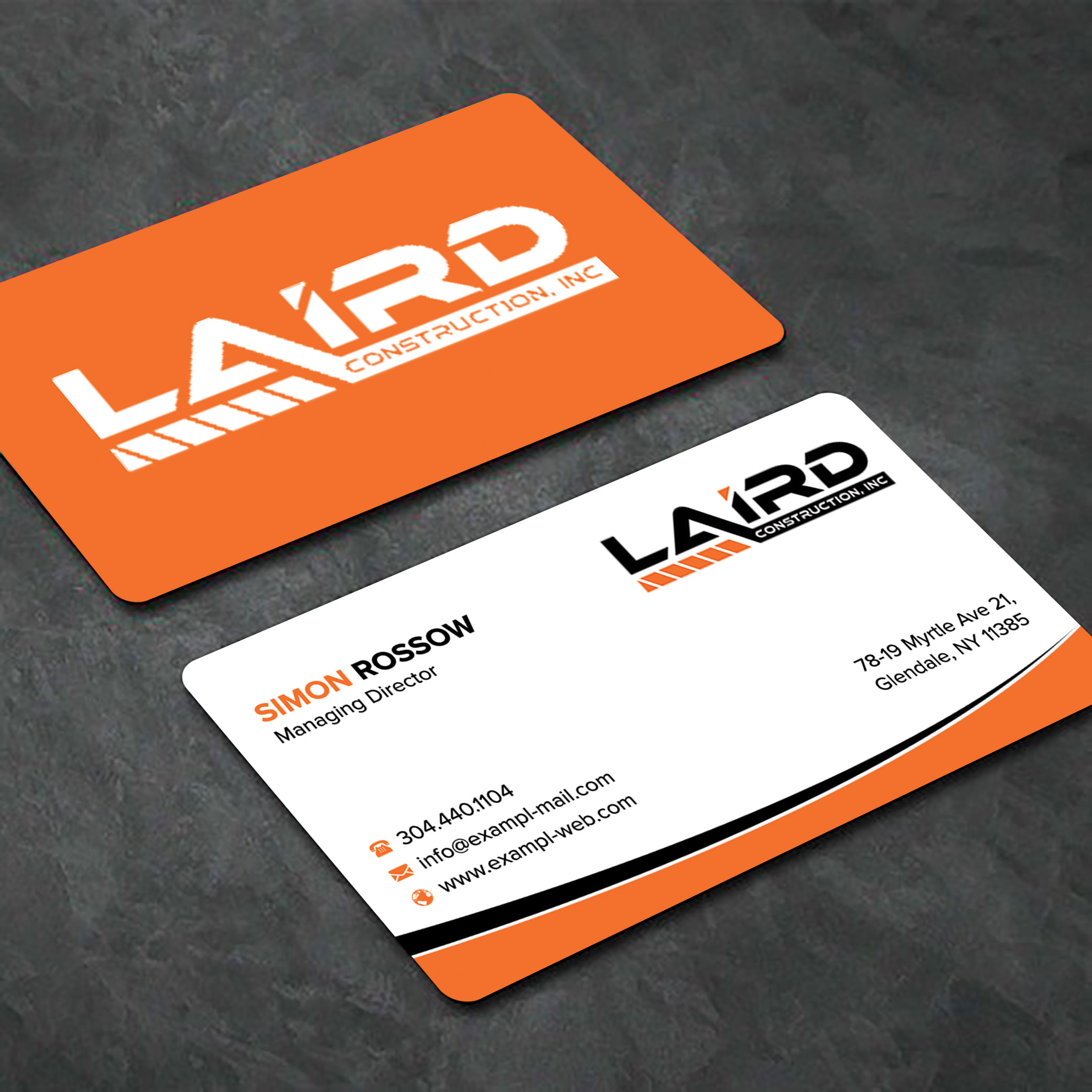 Business Card Design by sadikul islam for Laird Construction,  Inc | Design #31346567