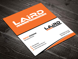 Design de Carte de Visite par sadikul islam pour Laird Construction,  Inc | Design : #31346571