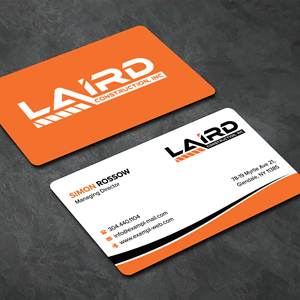 Business Card Design by sadikul islam for Laird Construction,  Inc | Design: #31346586