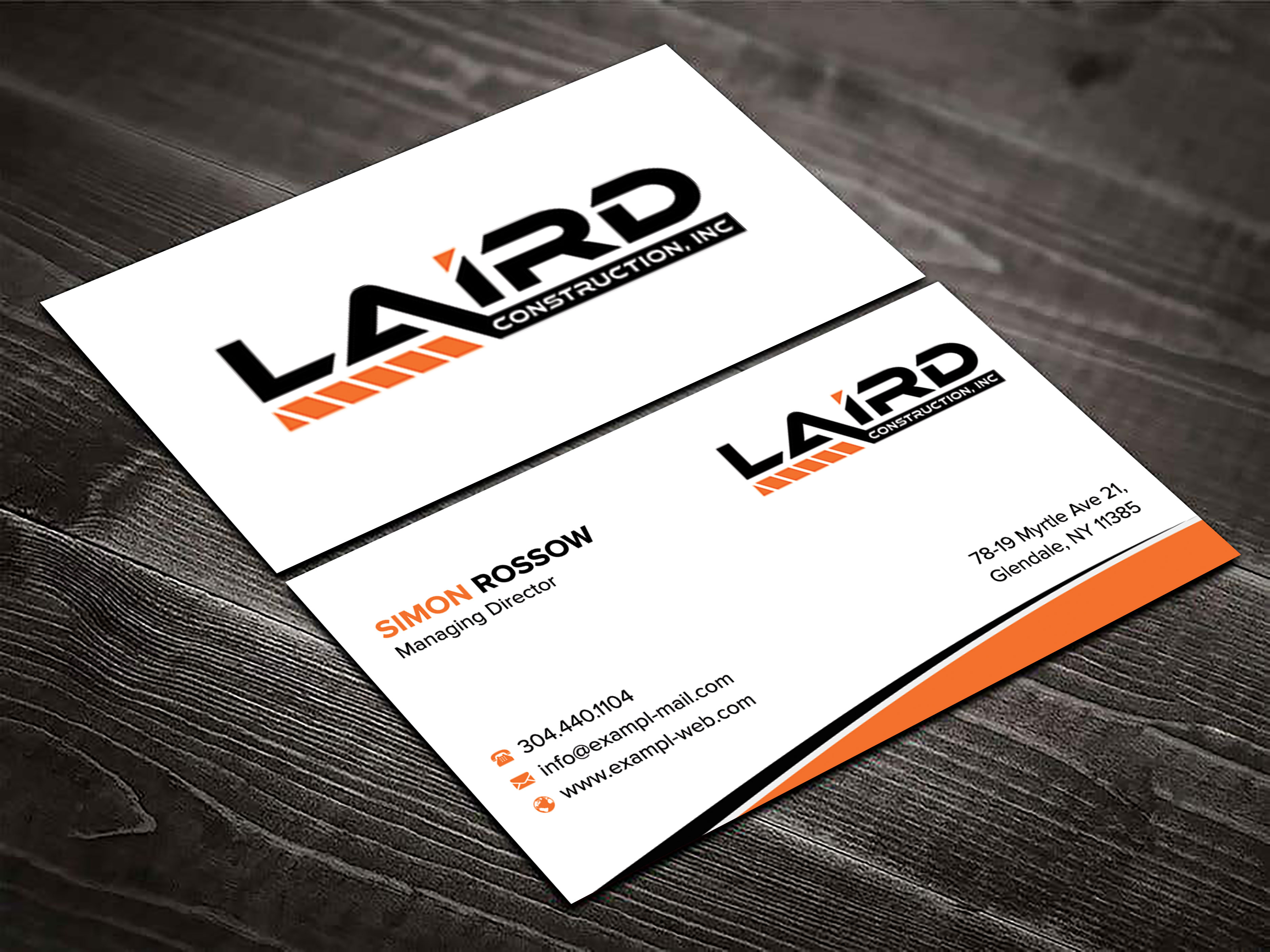 Business Card Design by sadikul islam for Laird Construction,  Inc | Design #31346587