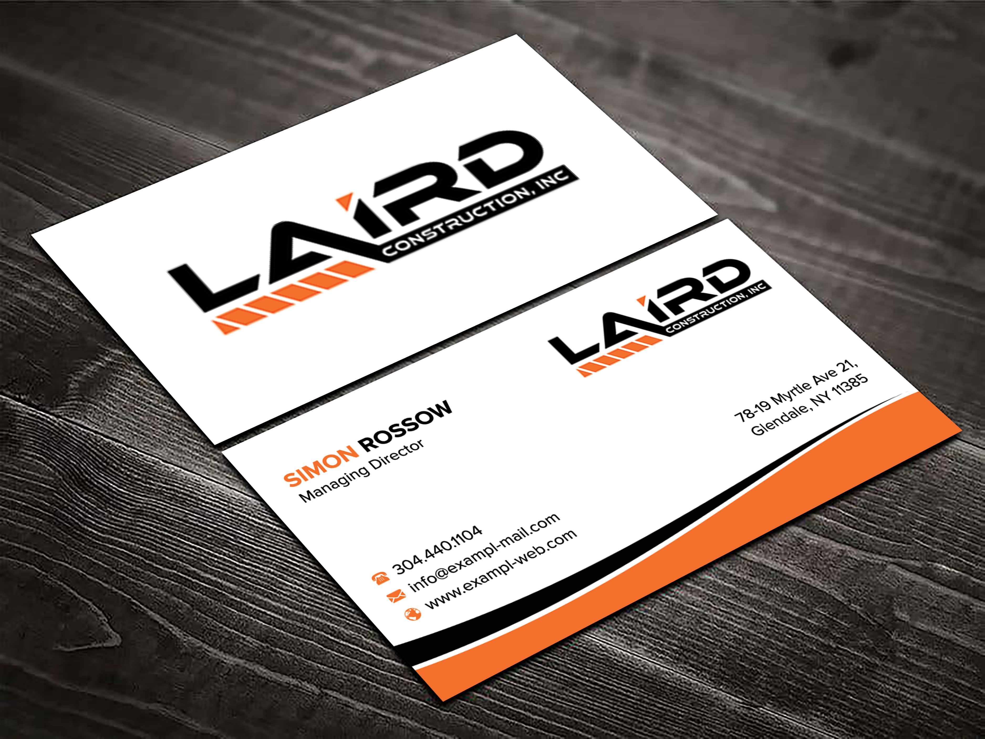 Business Card Design by sadikul islam for Laird Construction,  Inc | Design #31346589