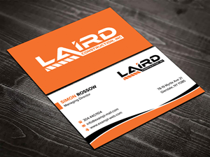Business Card Design by sadikul islam for Laird Construction,  Inc | Design: #31346598
