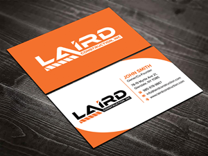 Business Card Design by sadikul islam for Laird Construction,  Inc | Design: #31346604