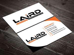 Business Card Design by sadikul islam for Laird Construction,  Inc | Design: #31346606