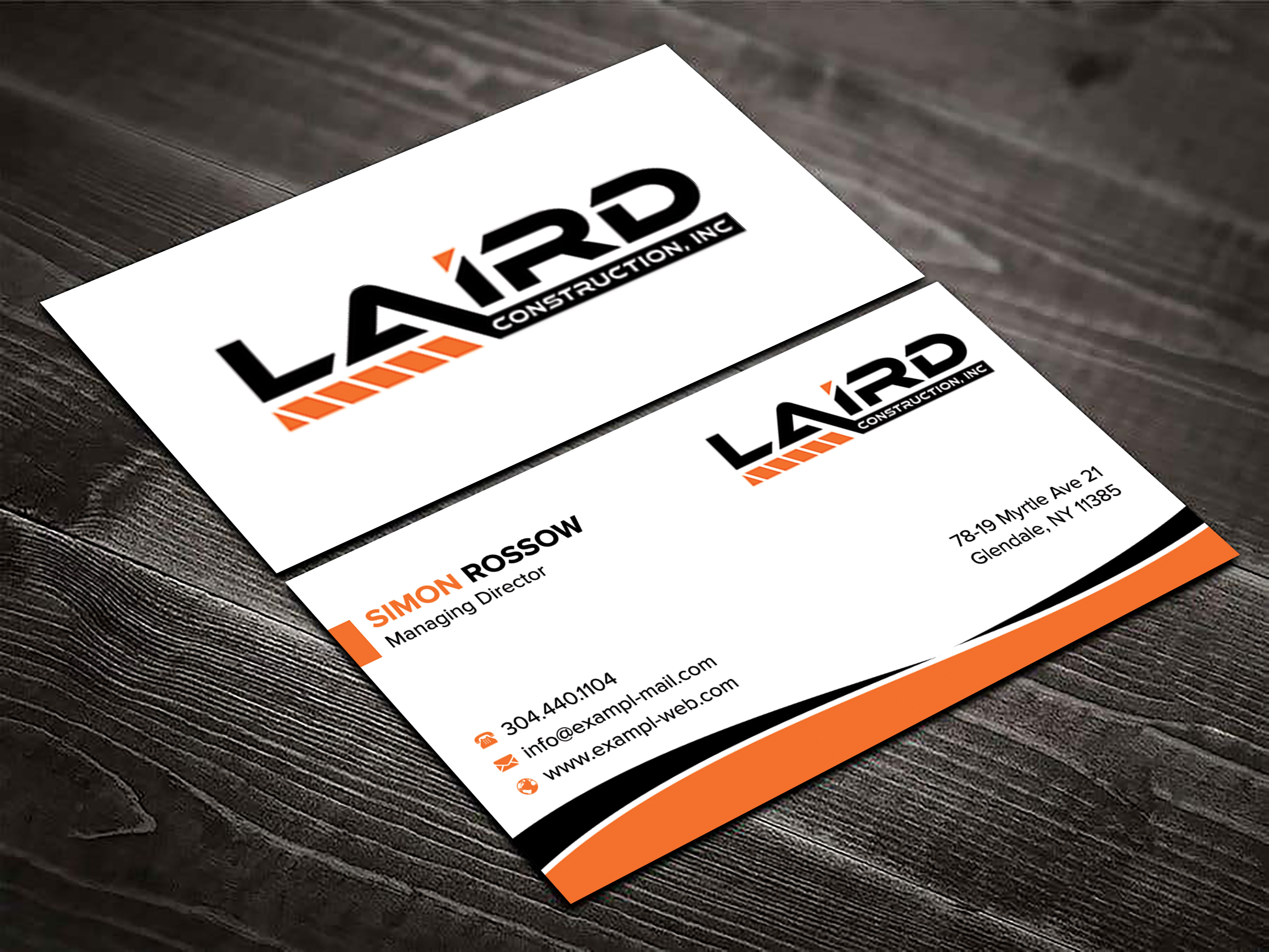 Business Card Design by sadikul islam for Laird Construction,  Inc | Design #31346607
