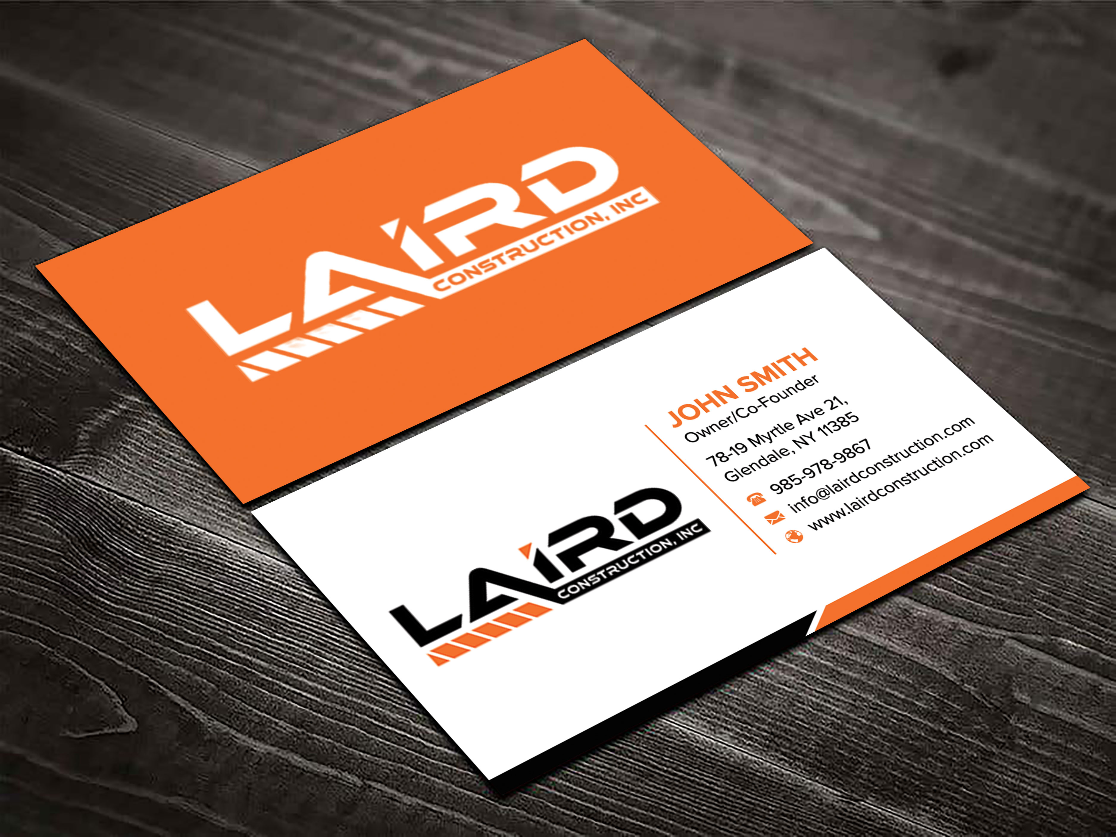 Business Card Design by sadikul islam for Laird Construction,  Inc | Design #31346775
