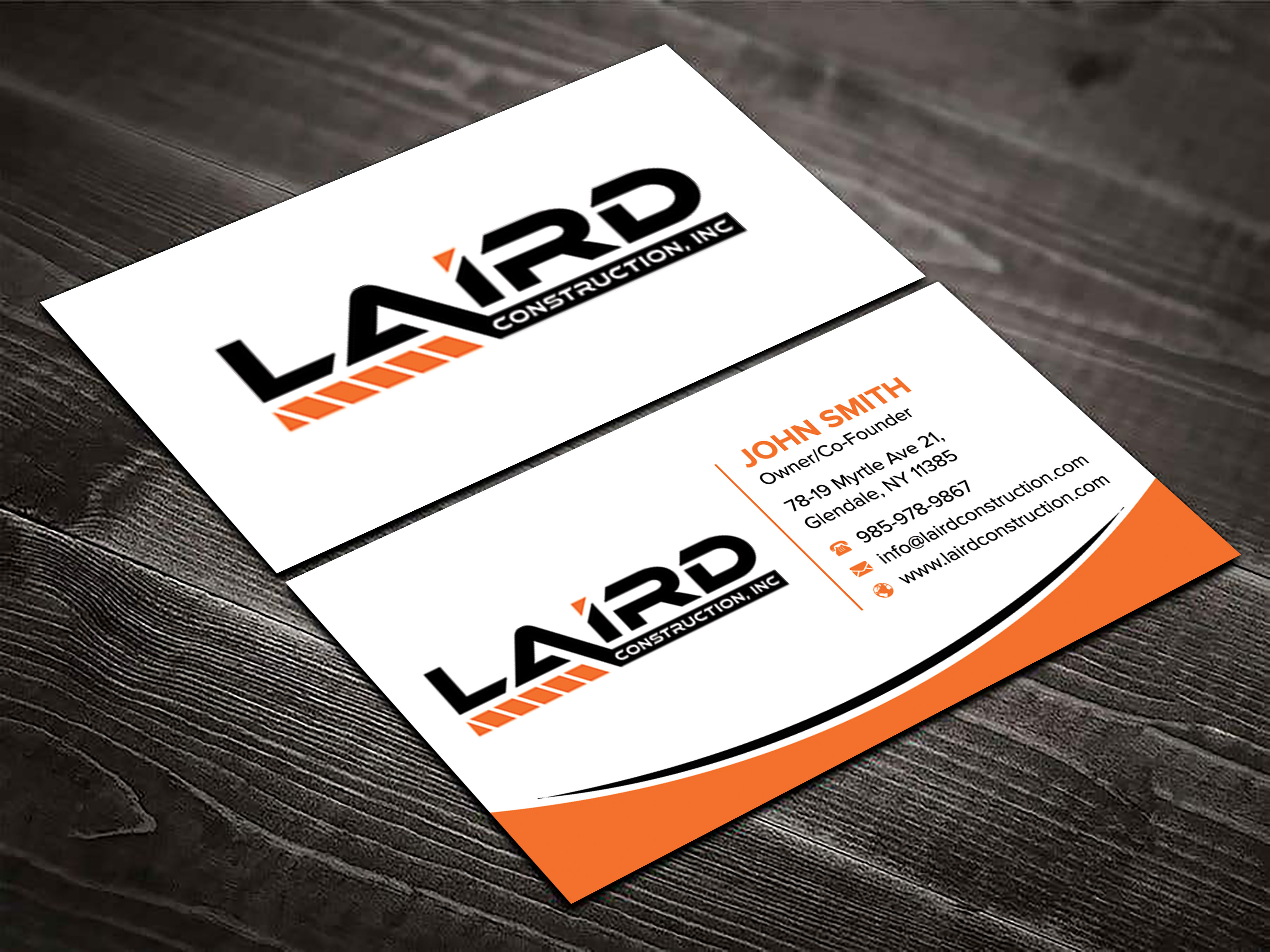 Business Card Design by sadikul islam for Laird Construction,  Inc | Design #31346778