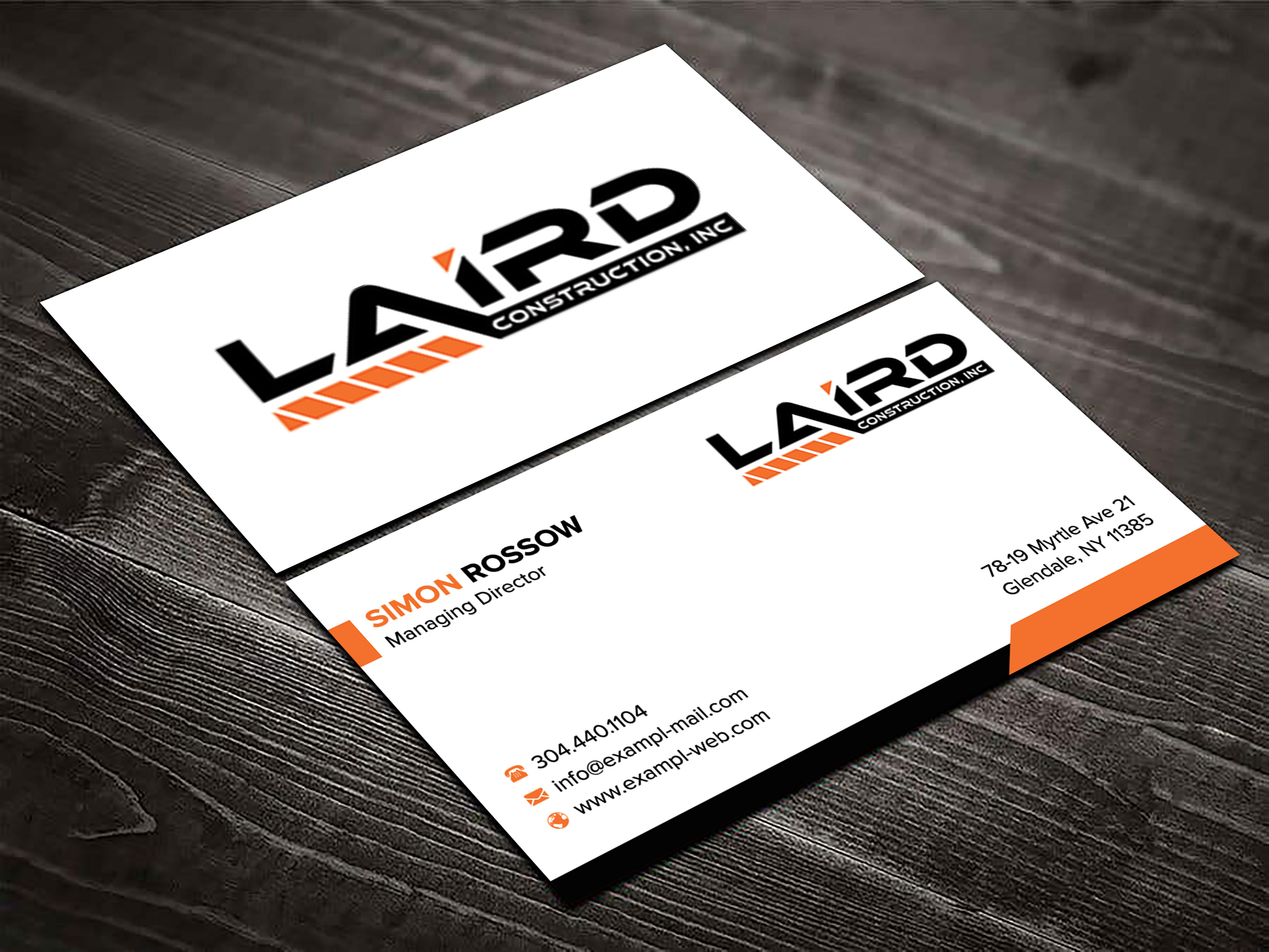 Business Card Design by sadikul islam for Laird Construction,  Inc | Design #31346830