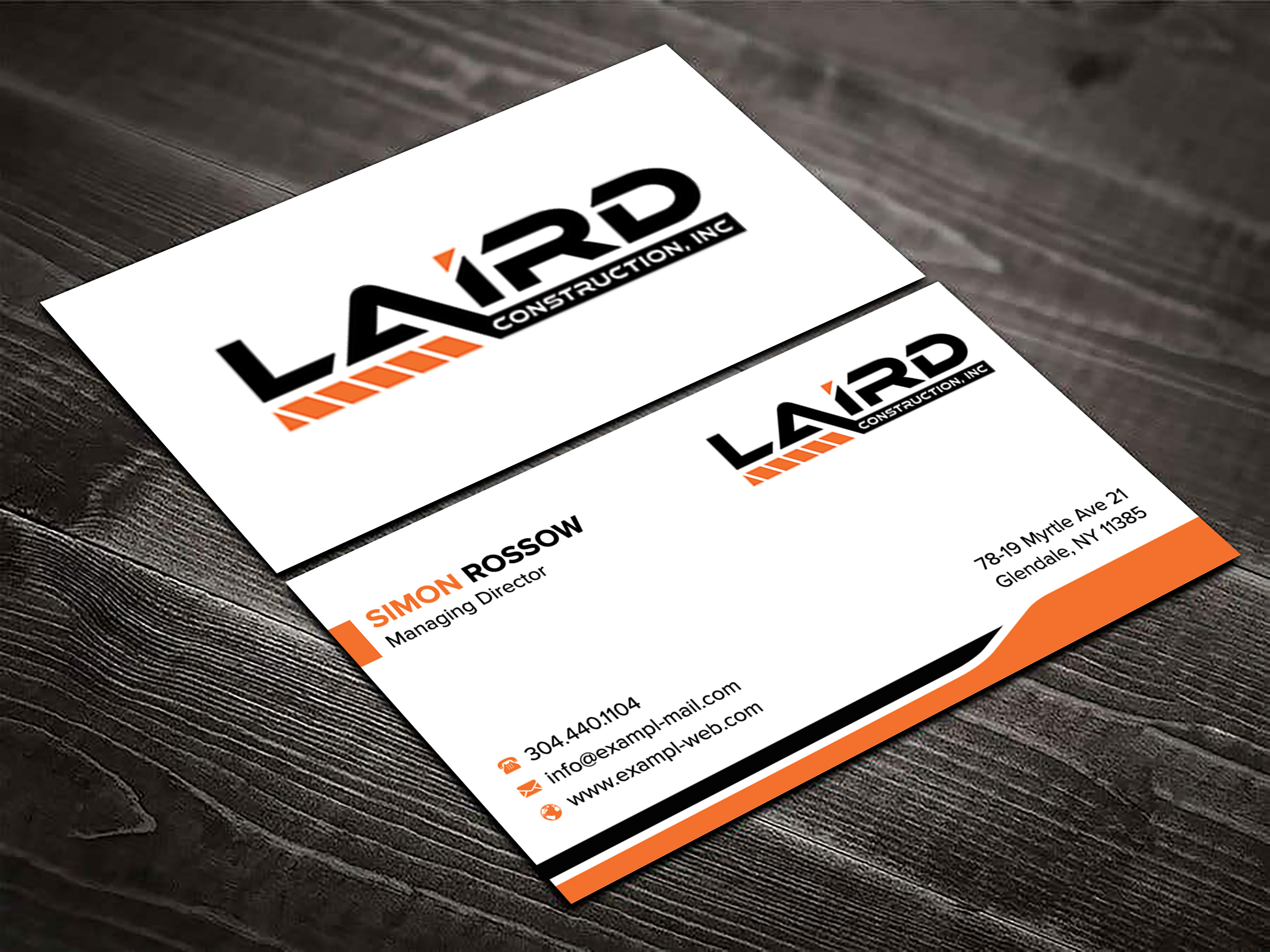 Business Card Design by sadikul islam for Laird Construction,  Inc | Design #31346833