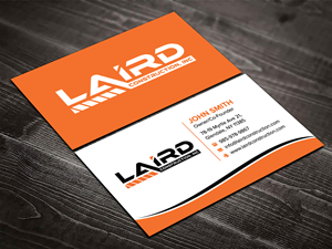 Design de Carte de Visite par sadikul islam pour Laird Construction,  Inc | Design : #31346851