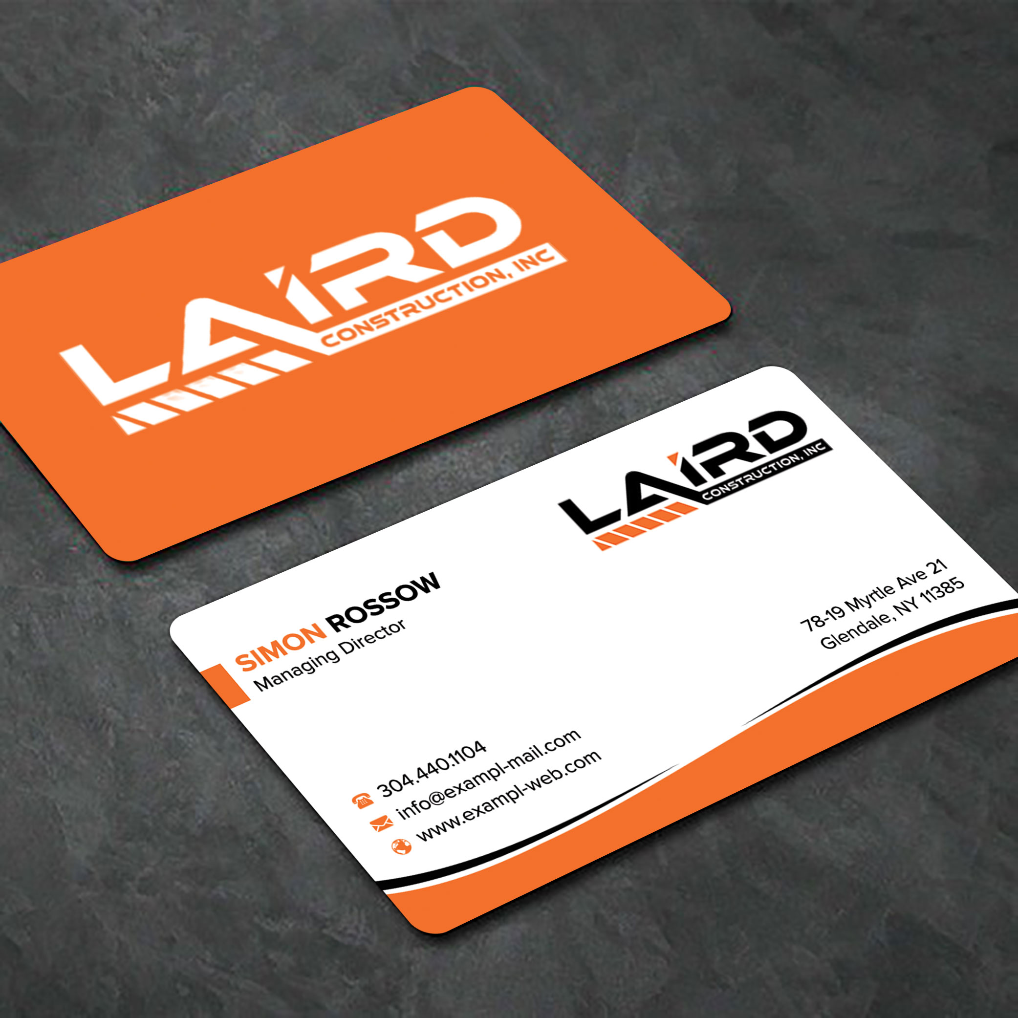 Business Card Design by sadikul islam for Laird Construction,  Inc | Design #31350030