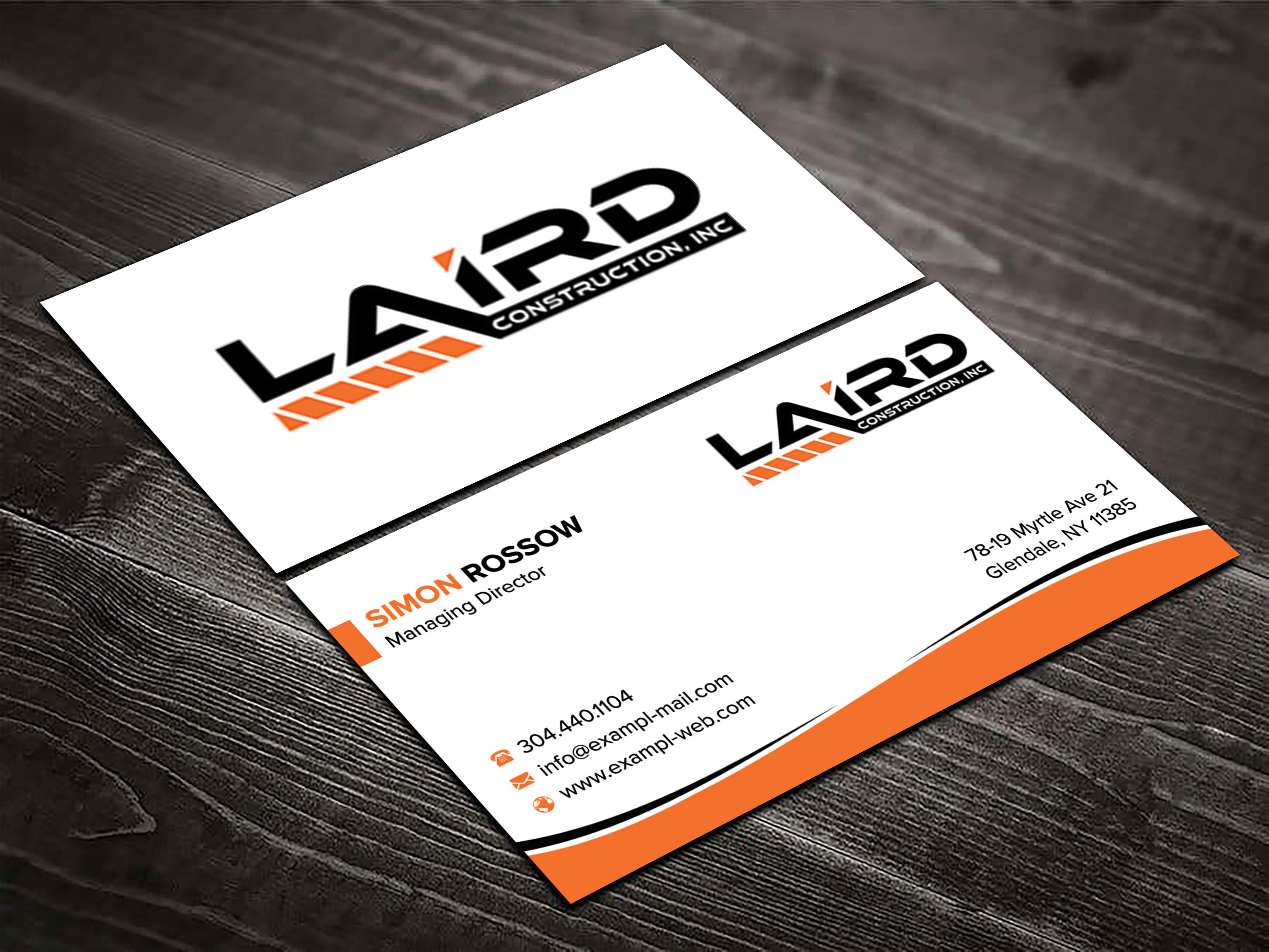Business Card Design by sadikul islam for Laird Construction,  Inc | Design #31350033