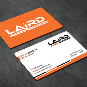 Business Card Design by sadikul islam for Laird Construction,  Inc | Design: #31350035