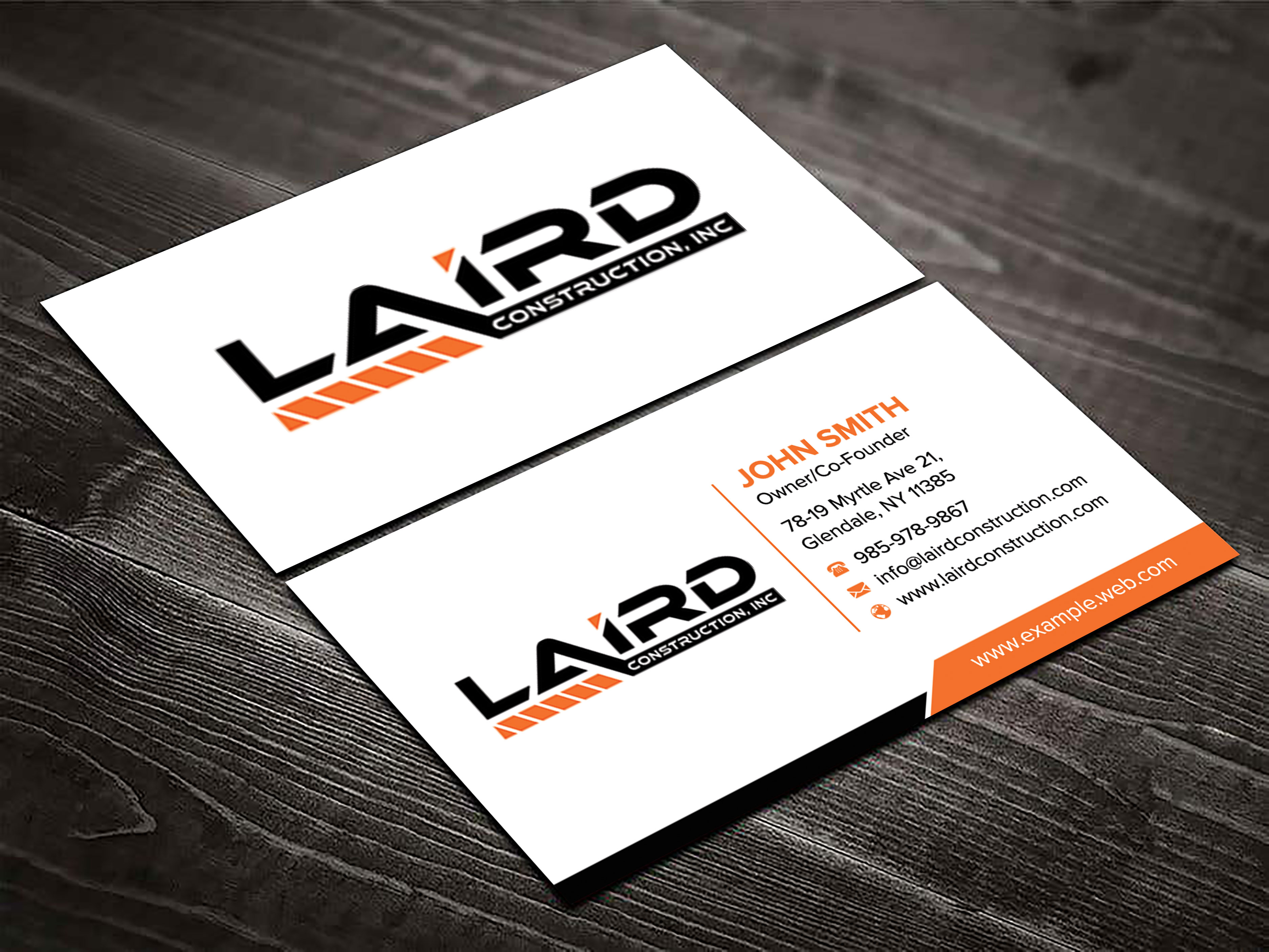 Business Card Design by sadikul islam for Laird Construction,  Inc | Design #31350044