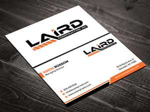 Business Card Design by sadikul islam for Laird Construction,  Inc | Design: #31350046