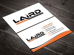 Business Card Design by sadikul islam for Laird Construction,  Inc | Design: #31350055