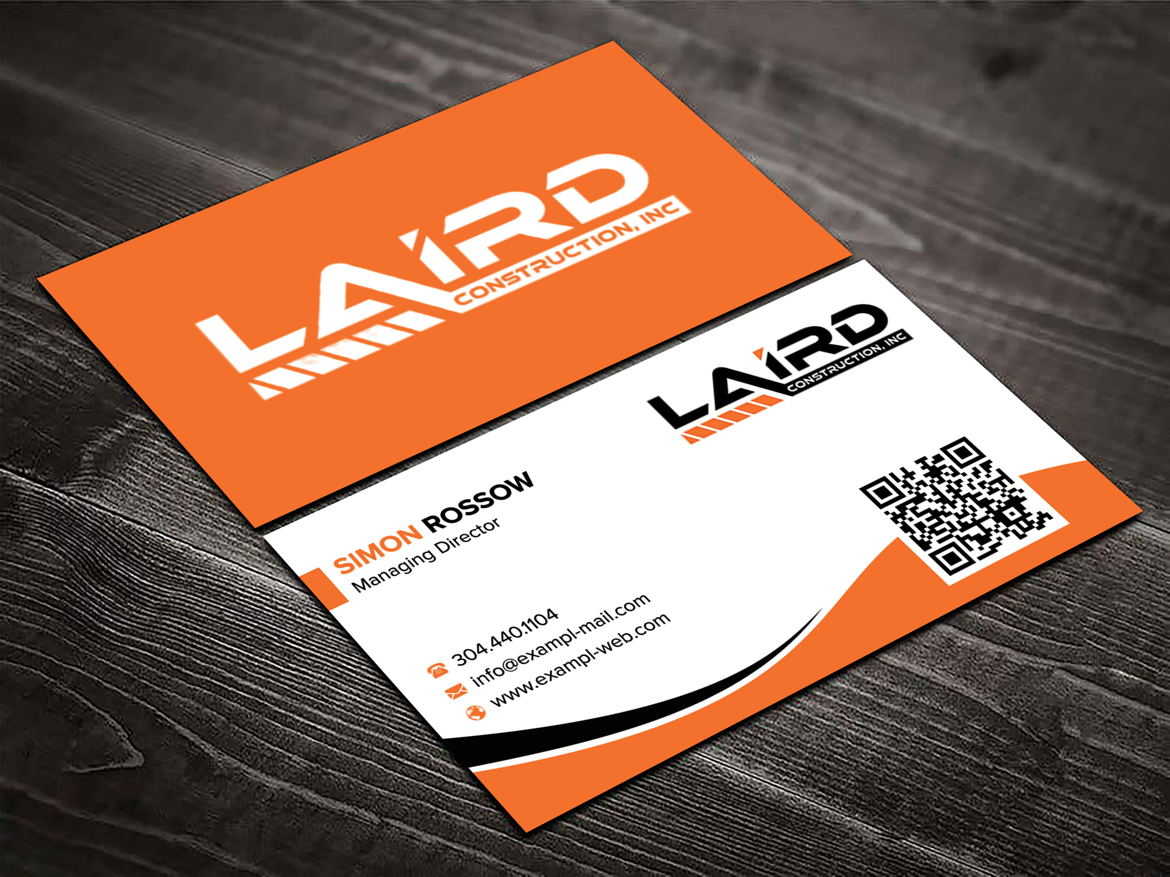 Business Card Design by sadikul islam for Laird Construction,  Inc | Design #31350400