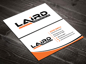 Business Card Design by sadikul islam for Laird Construction,  Inc | Design: #31350406