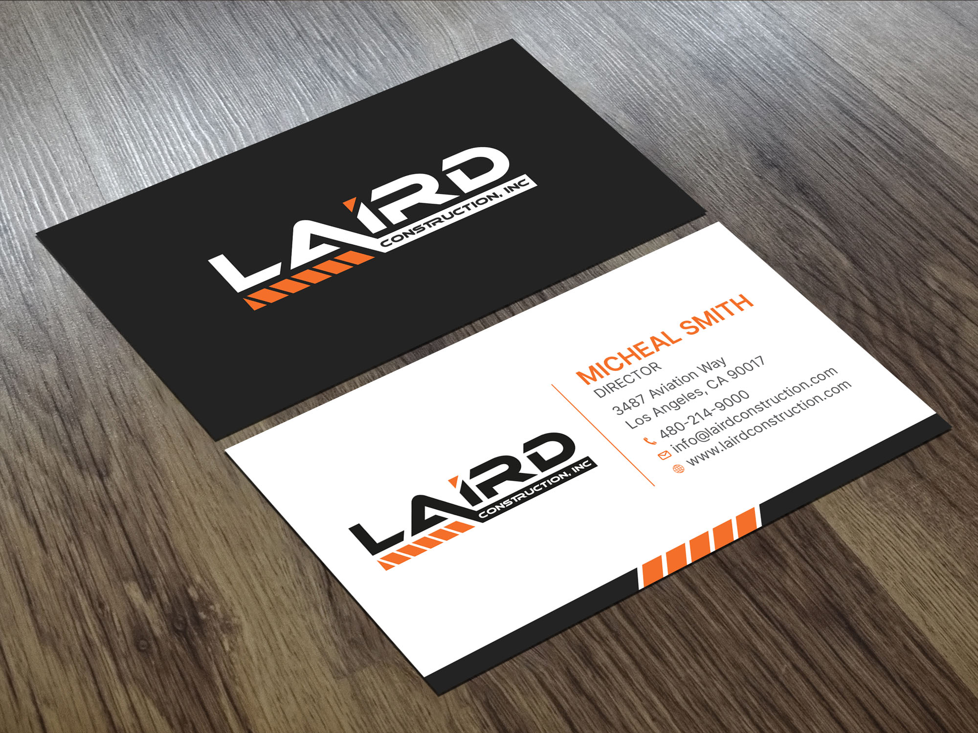 Business Card Design by RENEXIT for Laird Construction,  Inc | Design #31342644