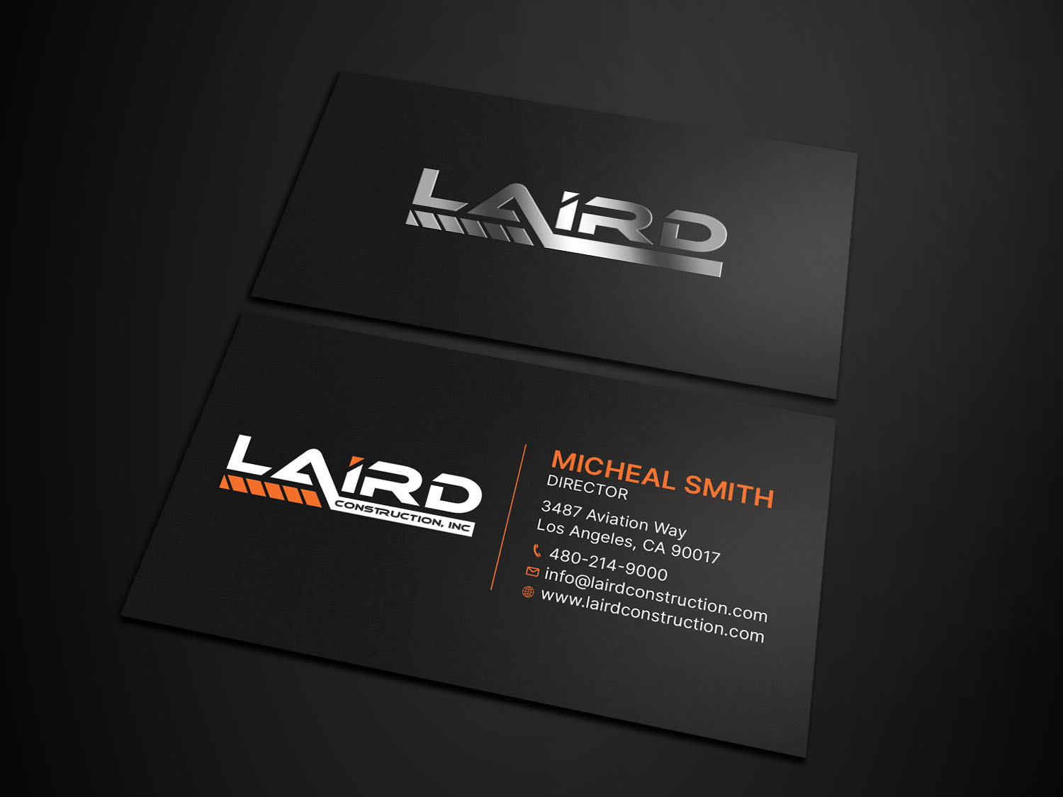 Business Card Design by RENEXIT for Laird Construction,  Inc | Design #31342794