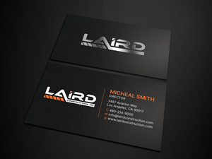 Business Card Design by RENEXIT for Laird Construction,  Inc | Design: #31342794