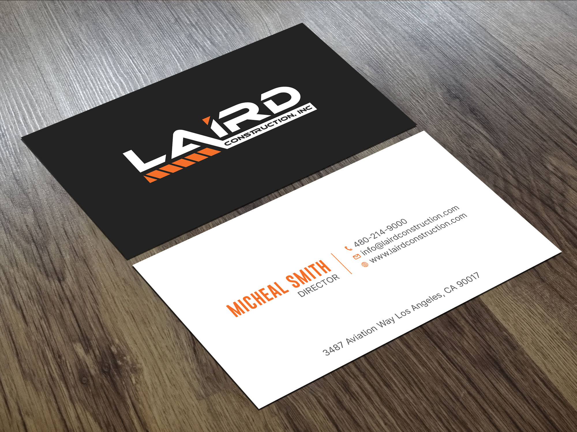 Business Card Design by RENEXIT for Laird Construction,  Inc | Design #31342795