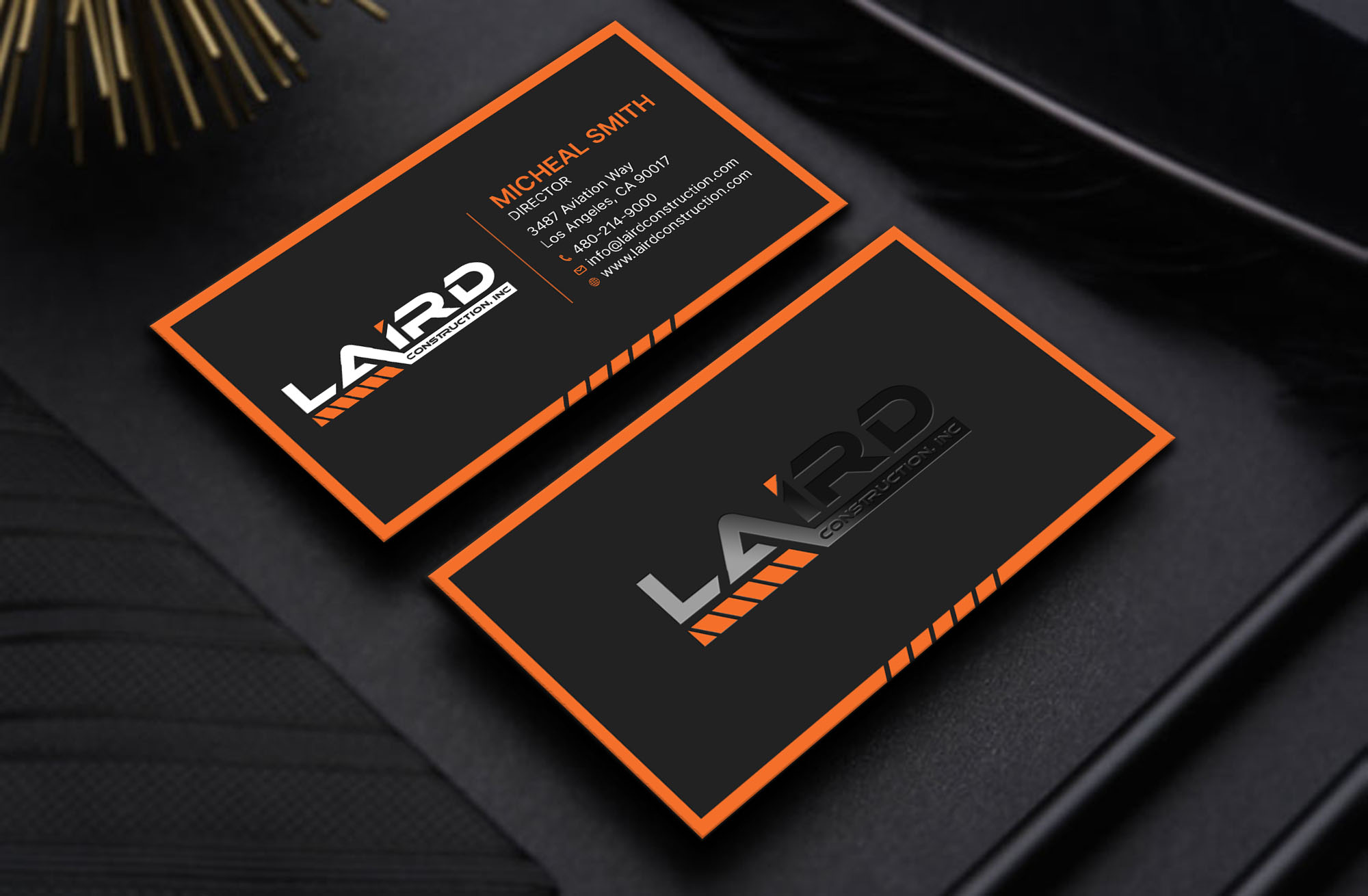 Business Card Design by RENEXIT for Laird Construction,  Inc | Design #31342810