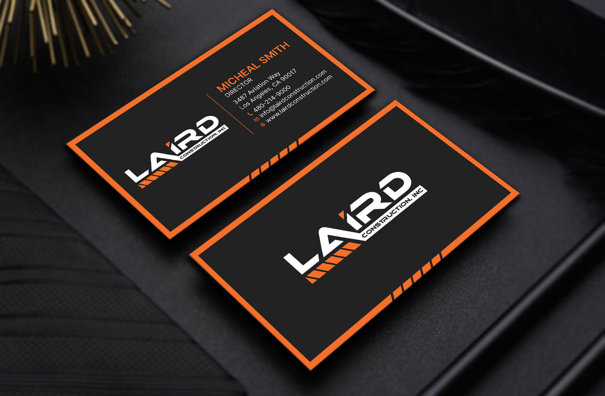 Business Card Design by RENEXIT for Laird Construction,  Inc | Design #31342811