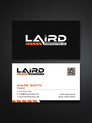 Business Card Design by Creative Moon Design for Laird Construction,  Inc | Design: #31357380