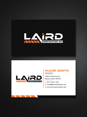 Business Card Design by Creative Moon Design for Laird Construction,  Inc | Design: #31357383