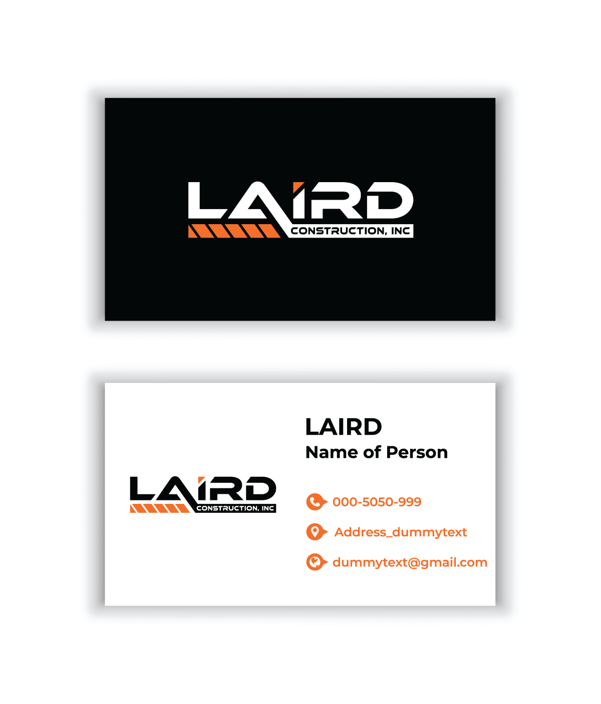 Business Card Design by Digi_Design555 for Laird Construction,  Inc | Design #31341856