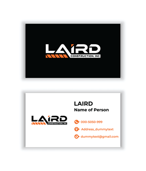 Business Card Design by Digi_Design555 for Laird Construction,  Inc | Design: #31341856
