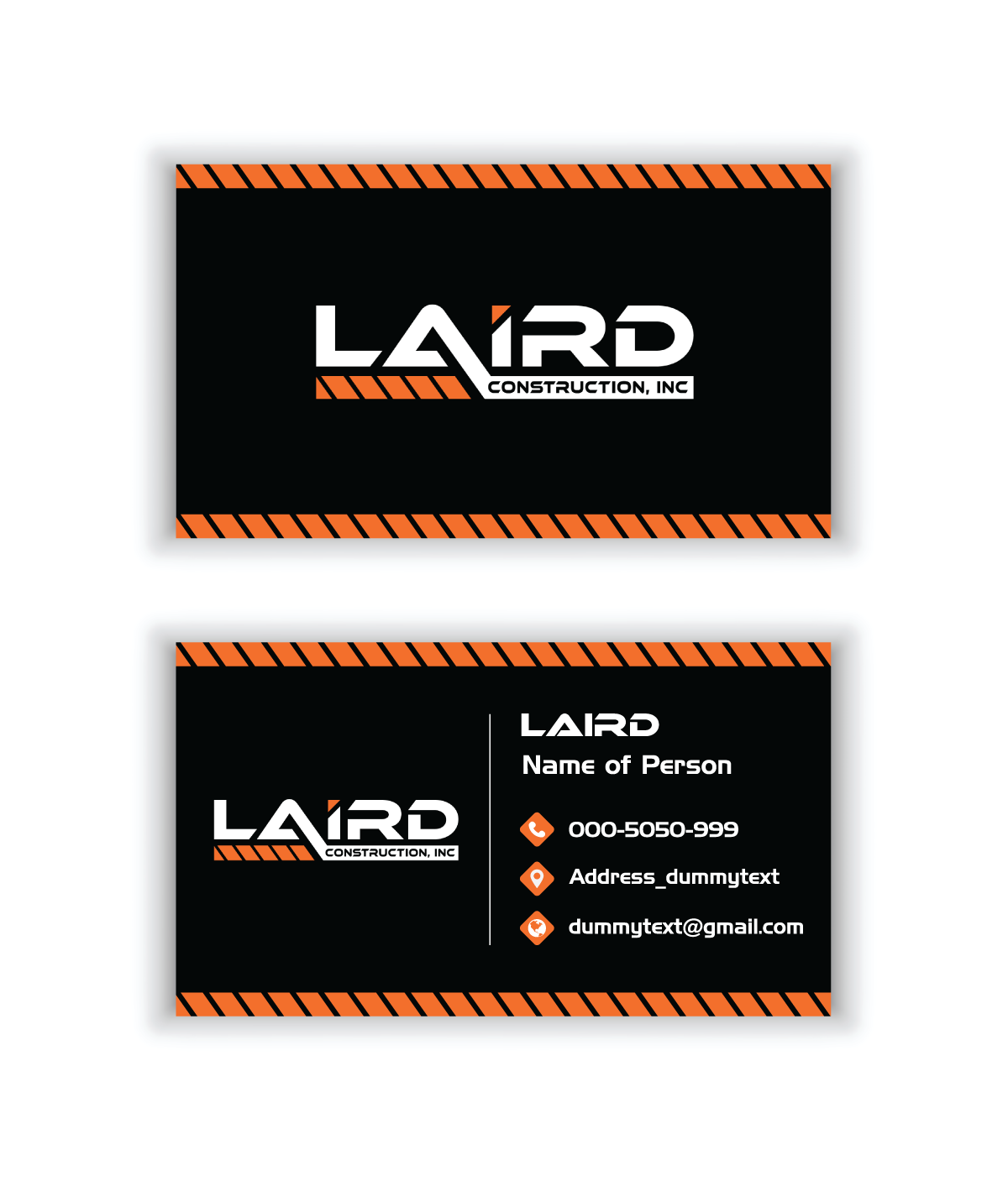 Business Card Design by Digi_Design555 for Laird Construction,  Inc | Design #31341857
