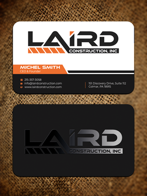 Business Card Design by Graphixpointt for Laird Construction,  Inc | Design: #31340352