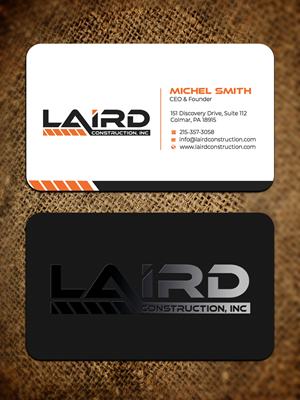 Business Card Design by Graphixpointt for Laird Construction,  Inc | Design: #31340354