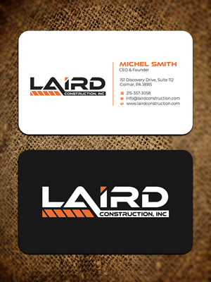 Business Card Design by Graphixpointt for Laird Construction,  Inc | Design: #31340355