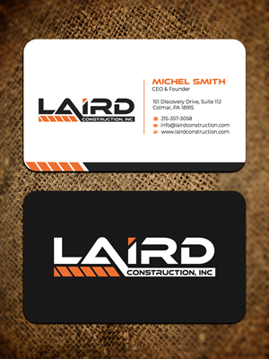 Business Card Design by Graphixpointt for Laird Construction,  Inc | Design: #31340356