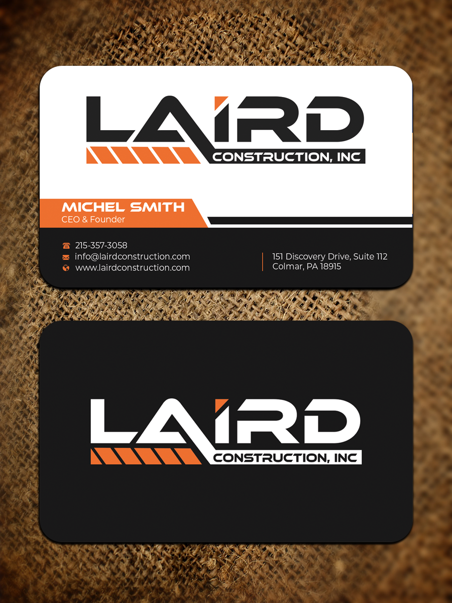 Design de Carte de Visite par Graphixpointt pour Laird Construction,  Inc | Design #31340361