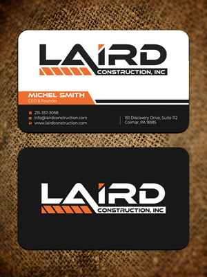 Business Card Design by Graphixpointt for Laird Construction,  Inc | Design: #31340361