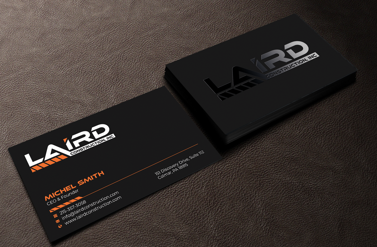 Design de Carte de Visite par Graphixpointt pour Laird Construction,  Inc | Design #31340362