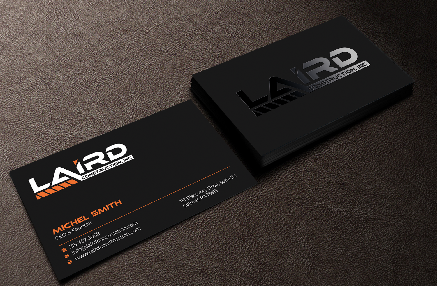 Business Card Design by Graphixpointt for Laird Construction,  Inc | Design #31340365