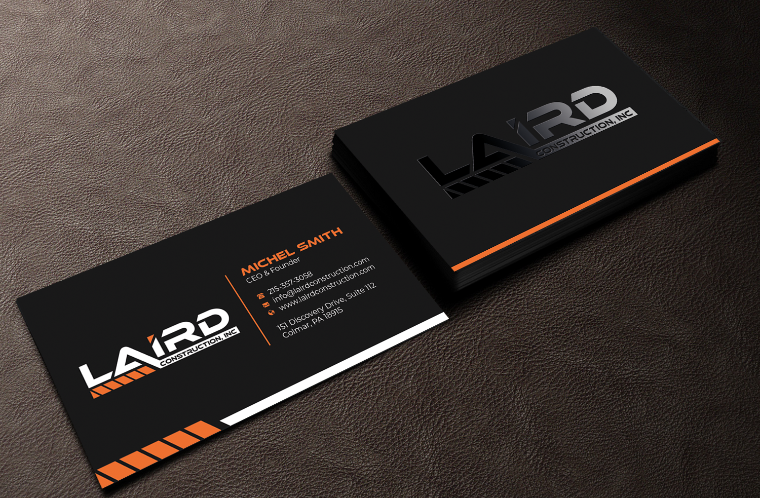 Design de Carte de Visite par Graphixpointt pour Laird Construction,  Inc | Design #31340383